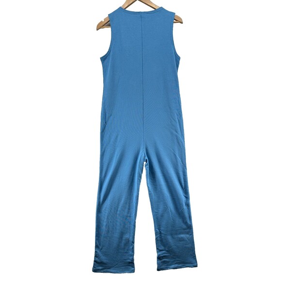 Smash & Tess Louisa Romper Jumpsuit Size S Parisian Blue Front Pockets Buttons - Picture 8 of 16